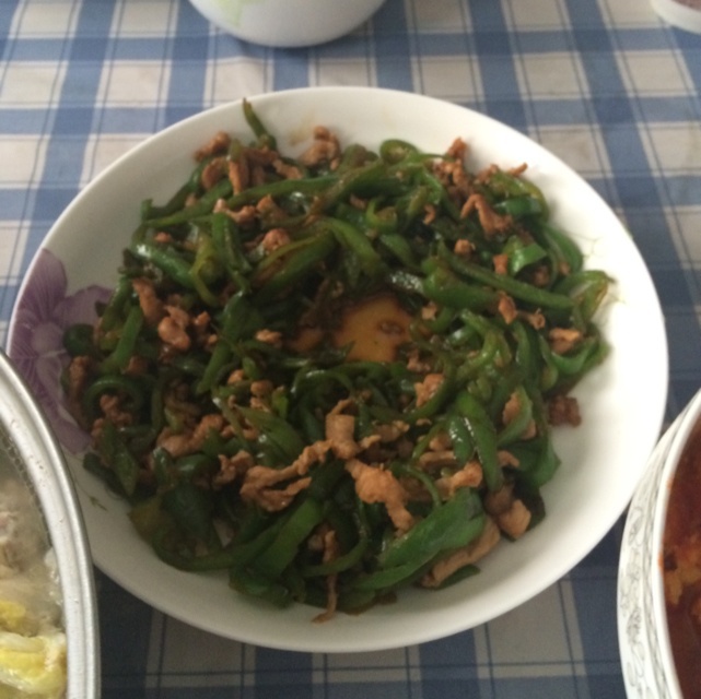 青椒炒肉丝