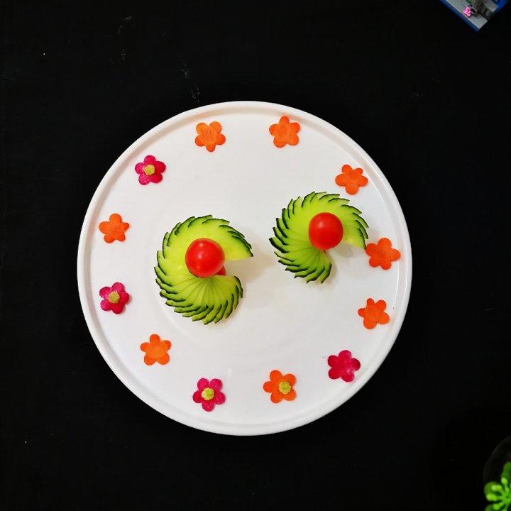 香水厨娘做的花样蔬菜拼盘