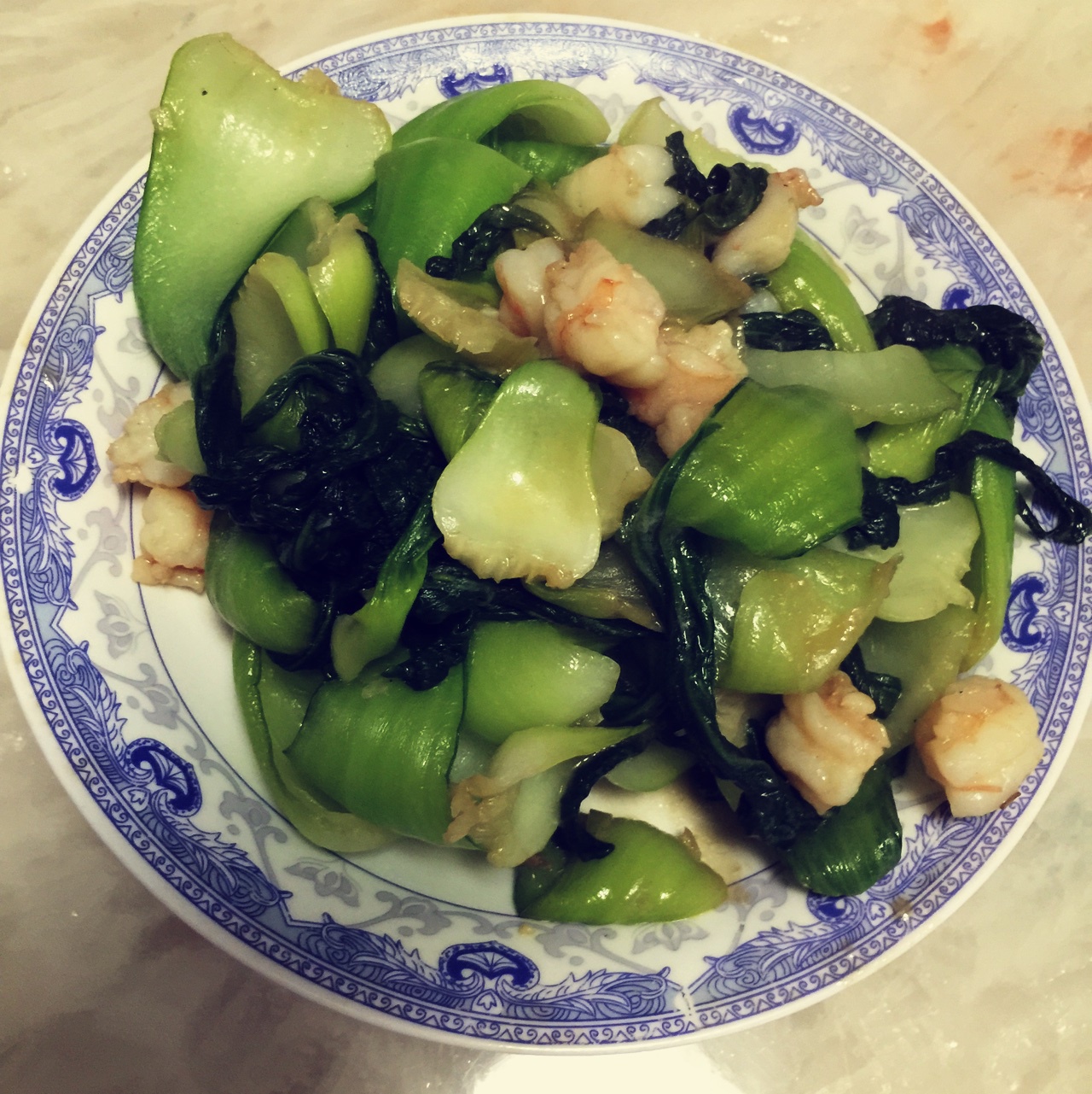 虾仁油菜
