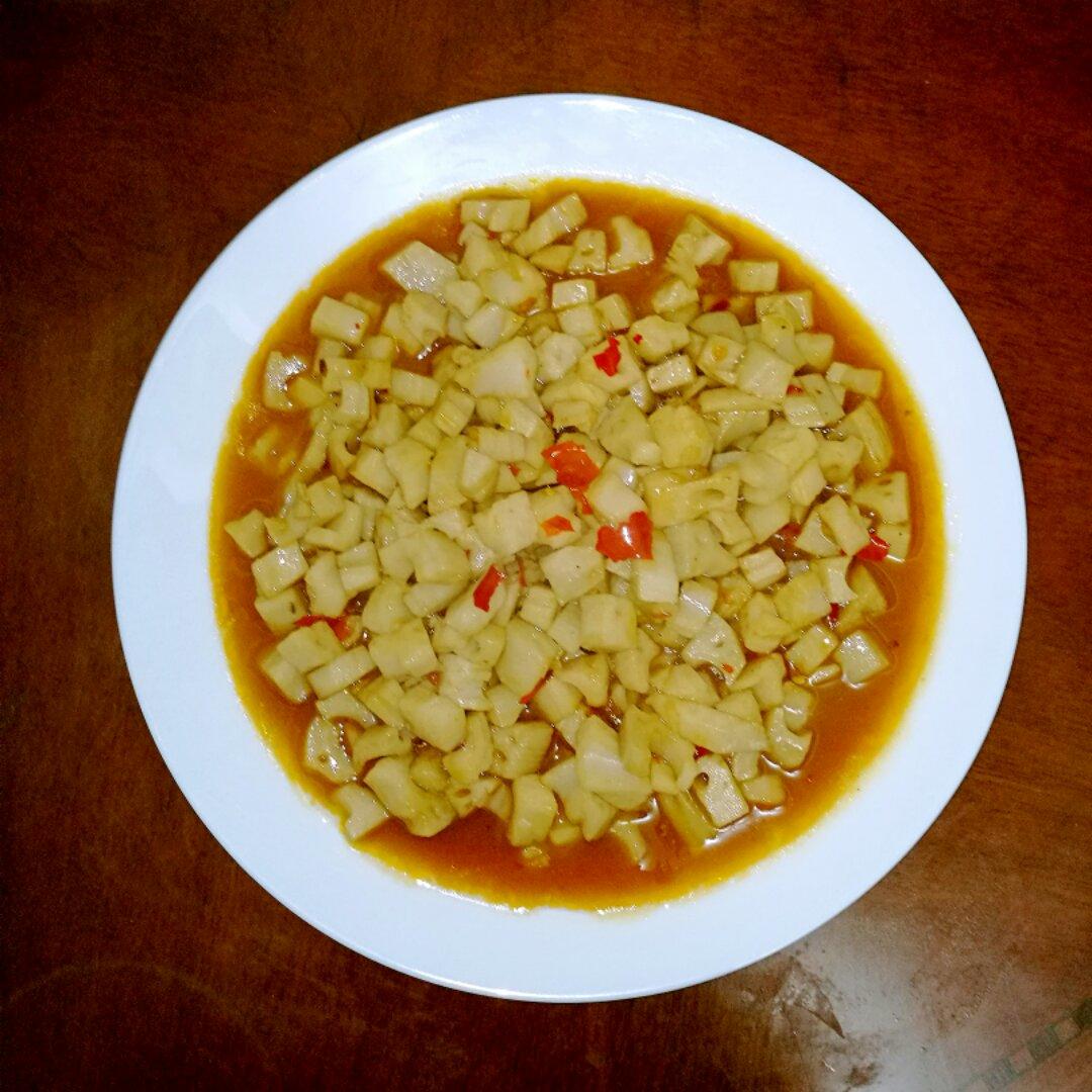酸甜的开胃菜-  糖醋藕丁