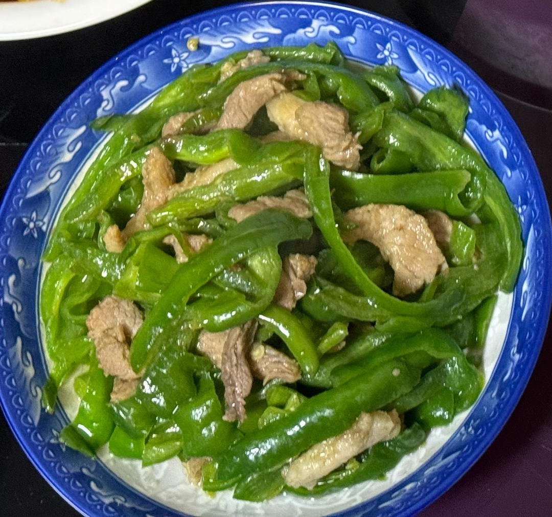 青椒炒肉丝