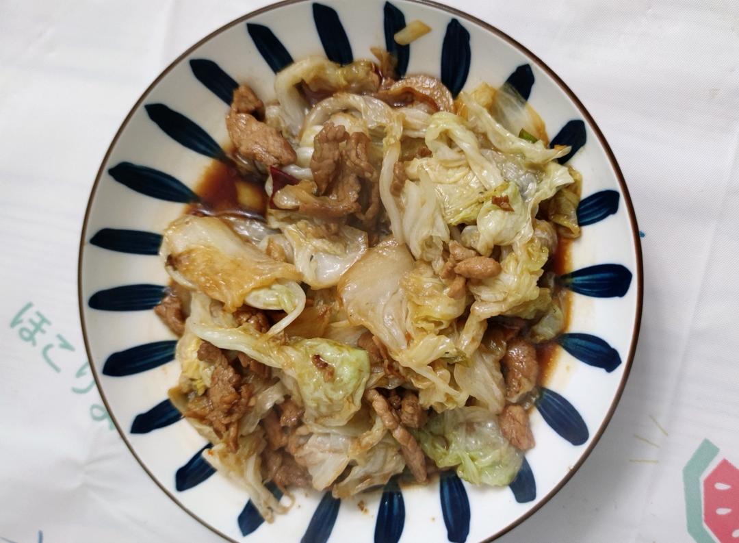 圆白菜炒肉片（秘制）