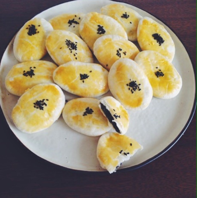 芝麻椒盐牛舌饼（北京小吃）