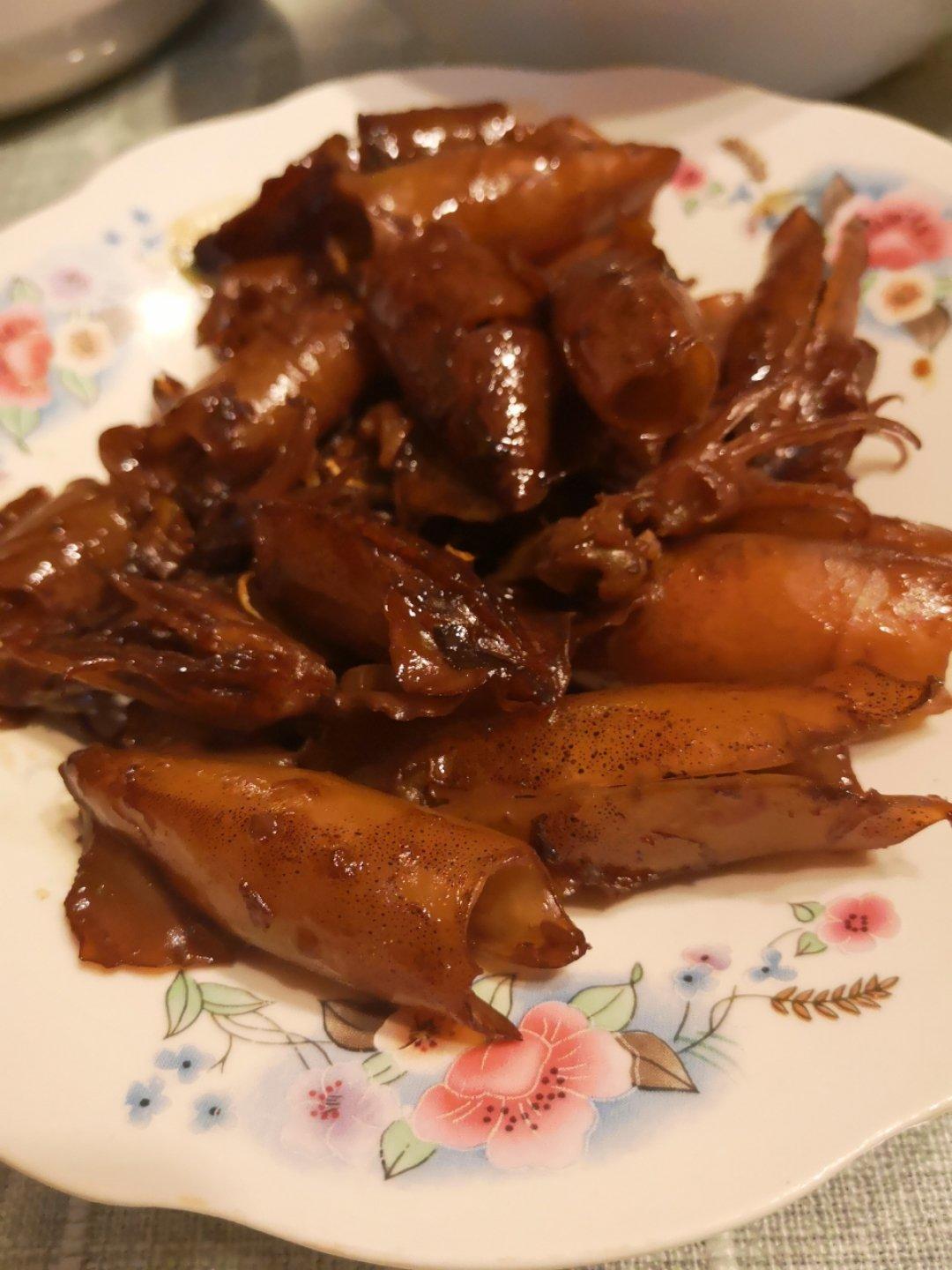 蒜烧籽乌（笔管鱼）