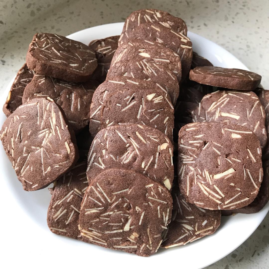 香浓酥脆的蔓越莓曲奇饼干和巧克力杏仁儿饼干～无蛋奶油版本