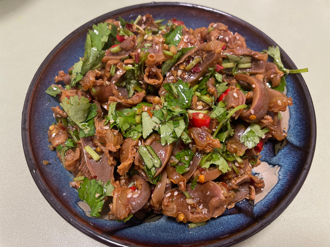 三碗米饭还不够❗️酸辣过瘾的凉拌鸡胗