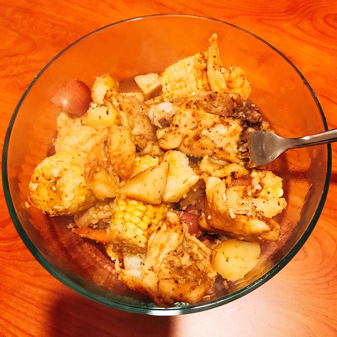 美国网红海鲜配料版鸡腿肉