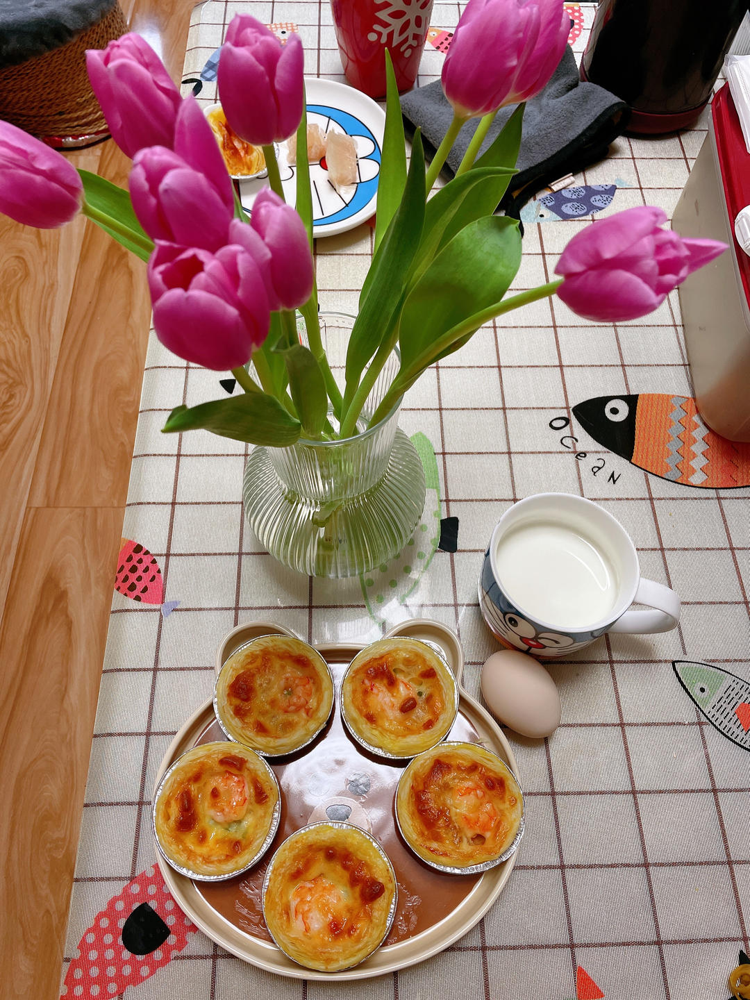 简易早餐一一虾塔