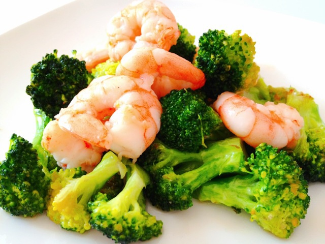 janent做的西兰花炒虾球