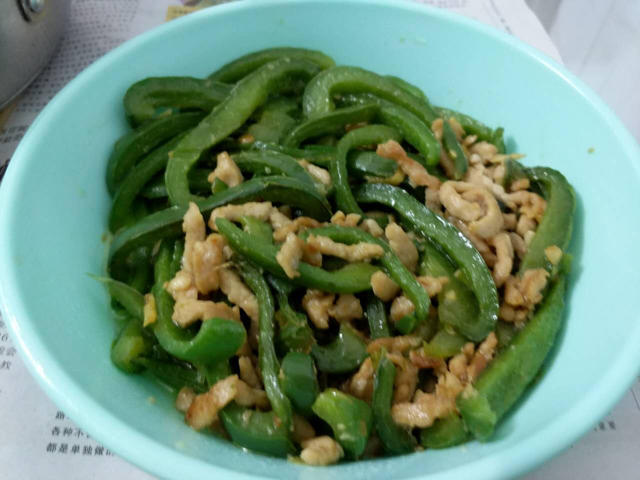 青椒炒肉丝