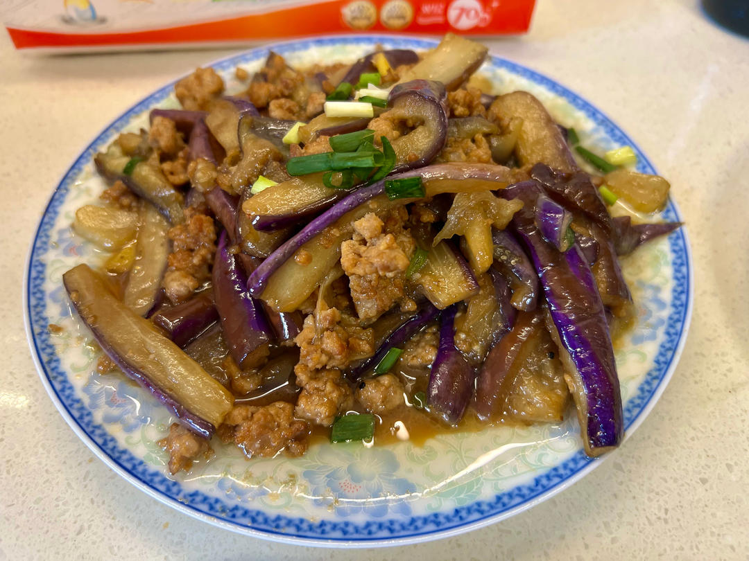 红烧肉沫茄子