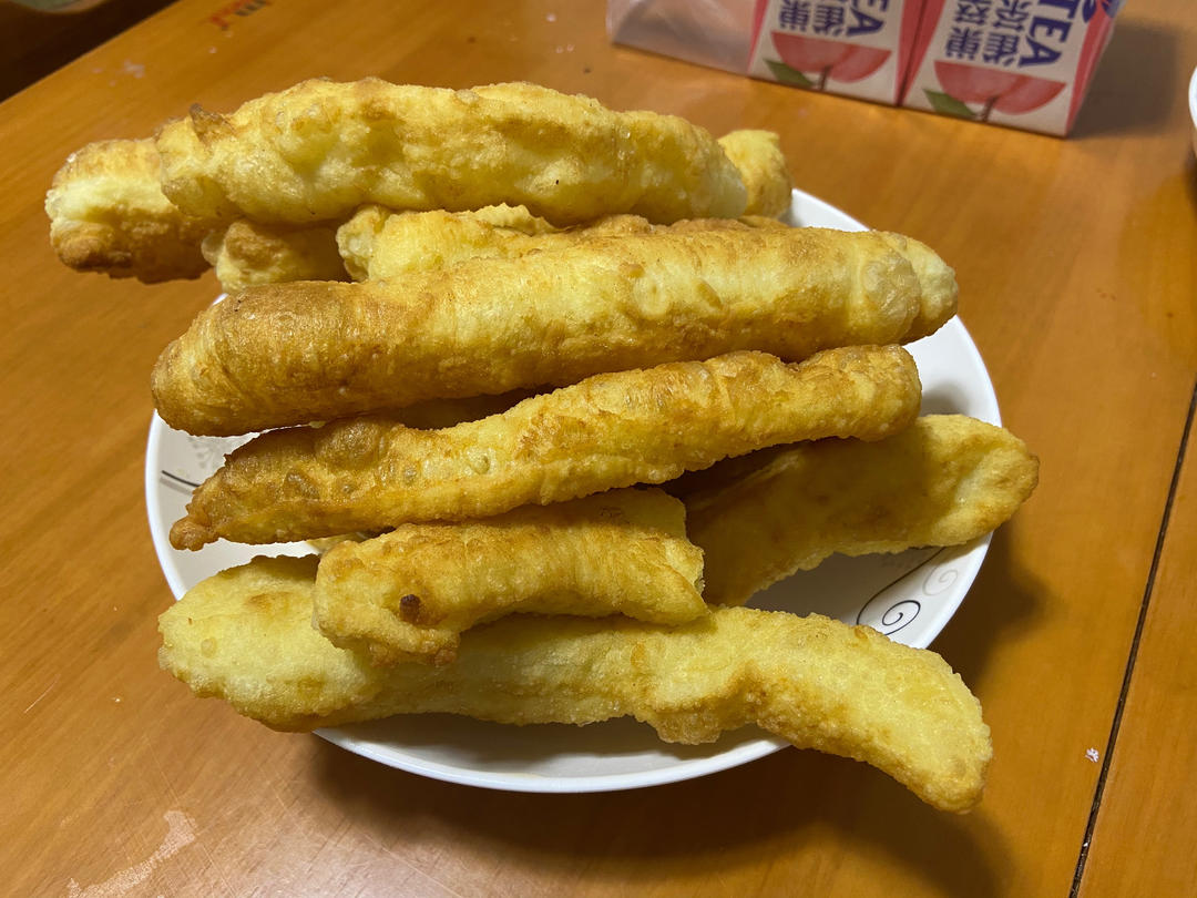 快手早餐～自制油条（酵母版，不含泡打粉、膨松剂）