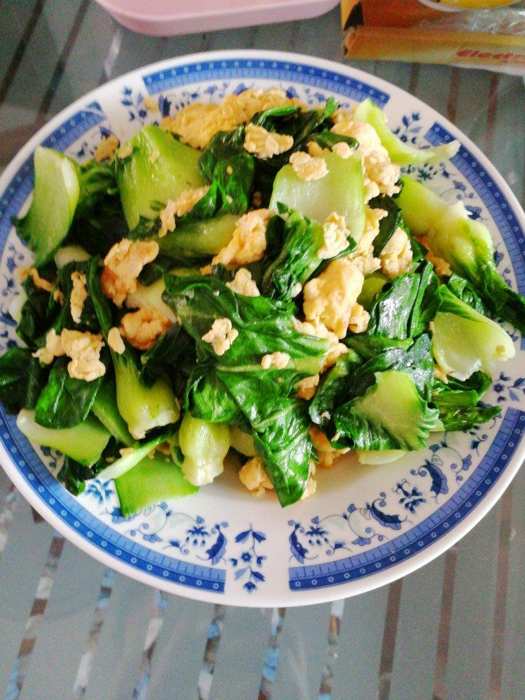 紫樱飞雪2做的青菜炒鸡蛋