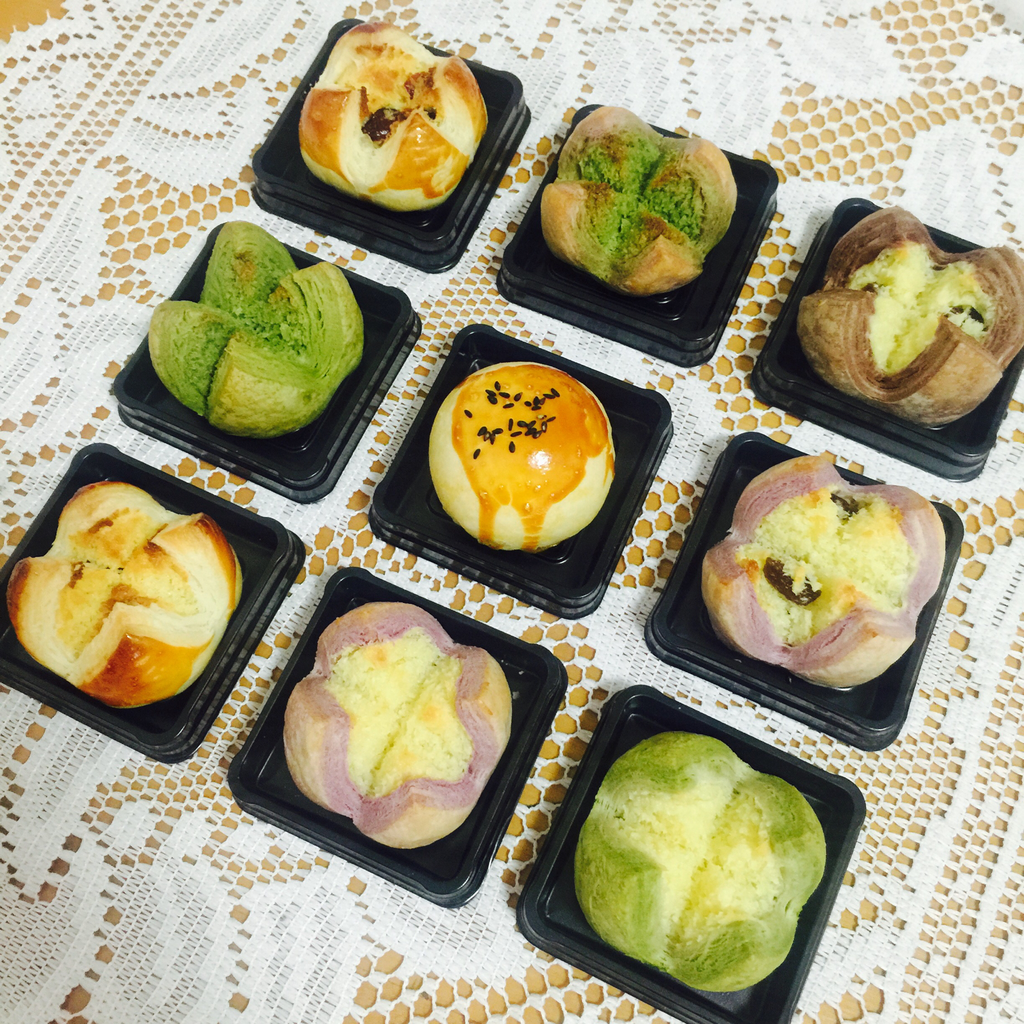 花开富贵之四种口味的椰蓉开口酥