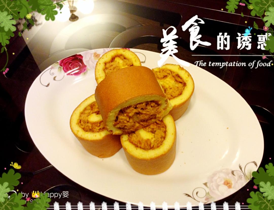 肉松戚风蛋糕卷