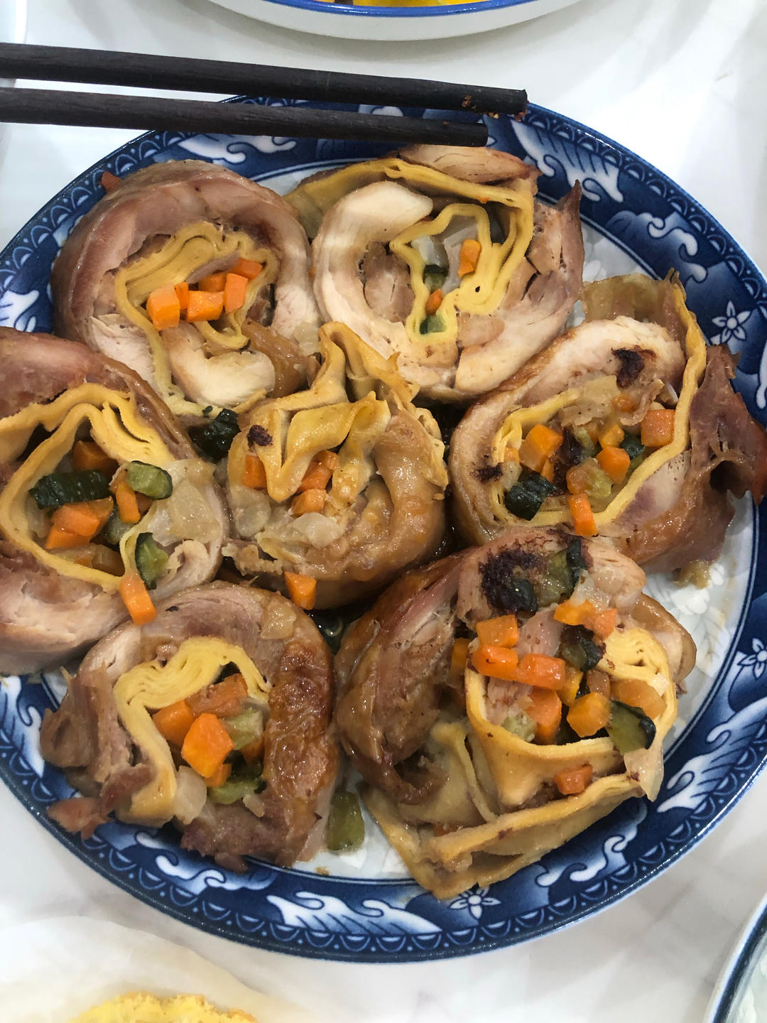 鸡腿豆皮卷【5-6月北鼎烤箱食谱】
