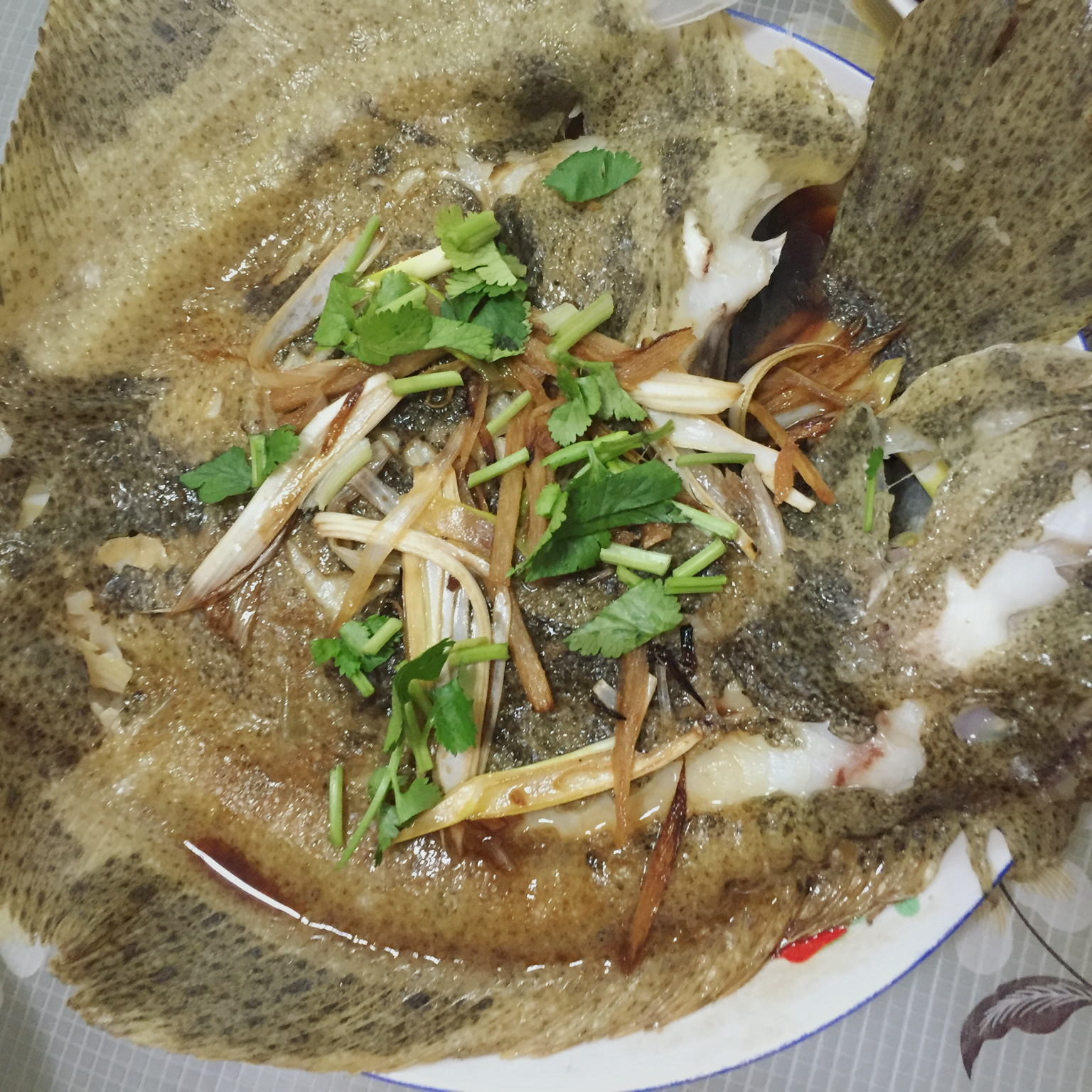 清蒸多宝鱼