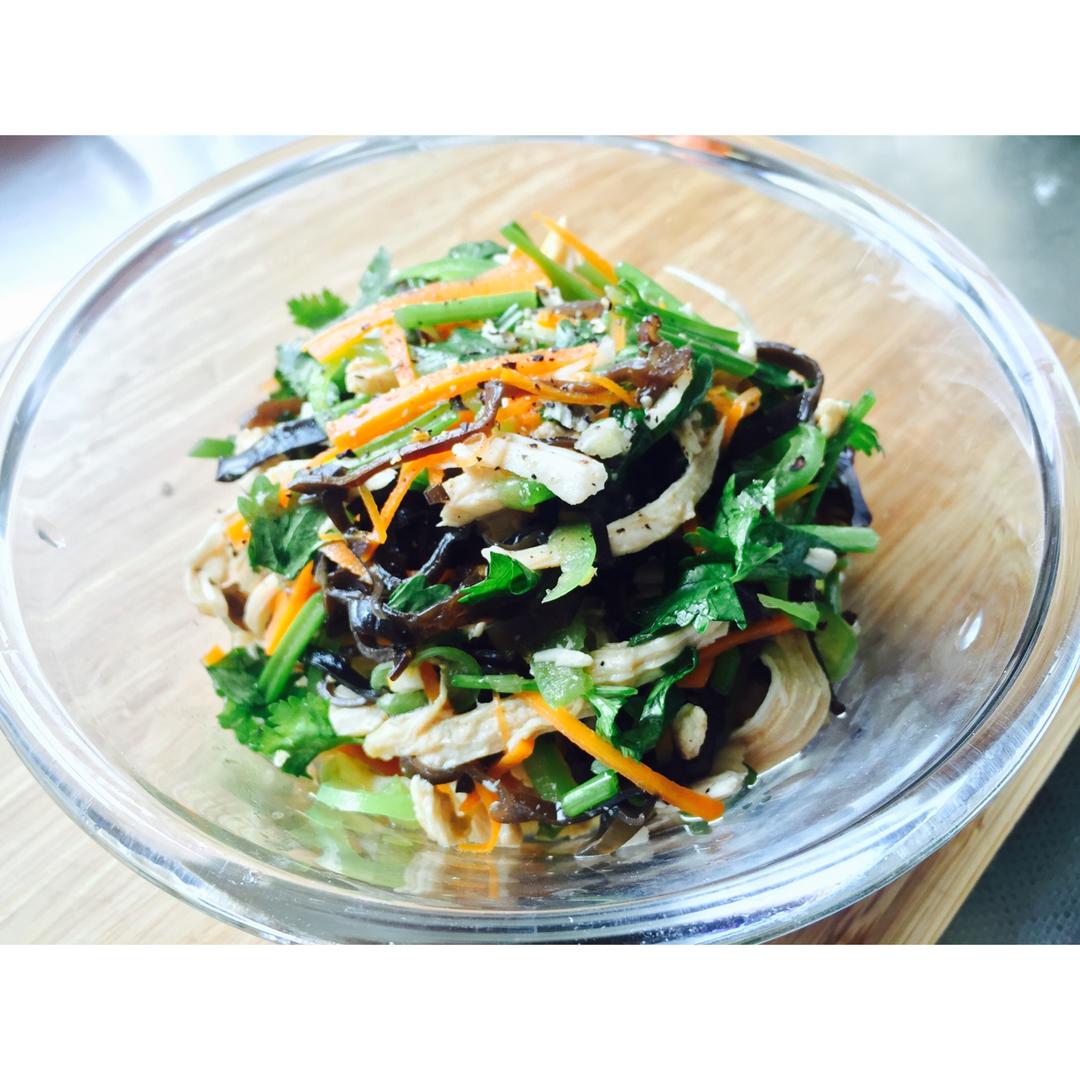 减脂健身｜凉拌手撕鸡丝（香辣&麻油版）