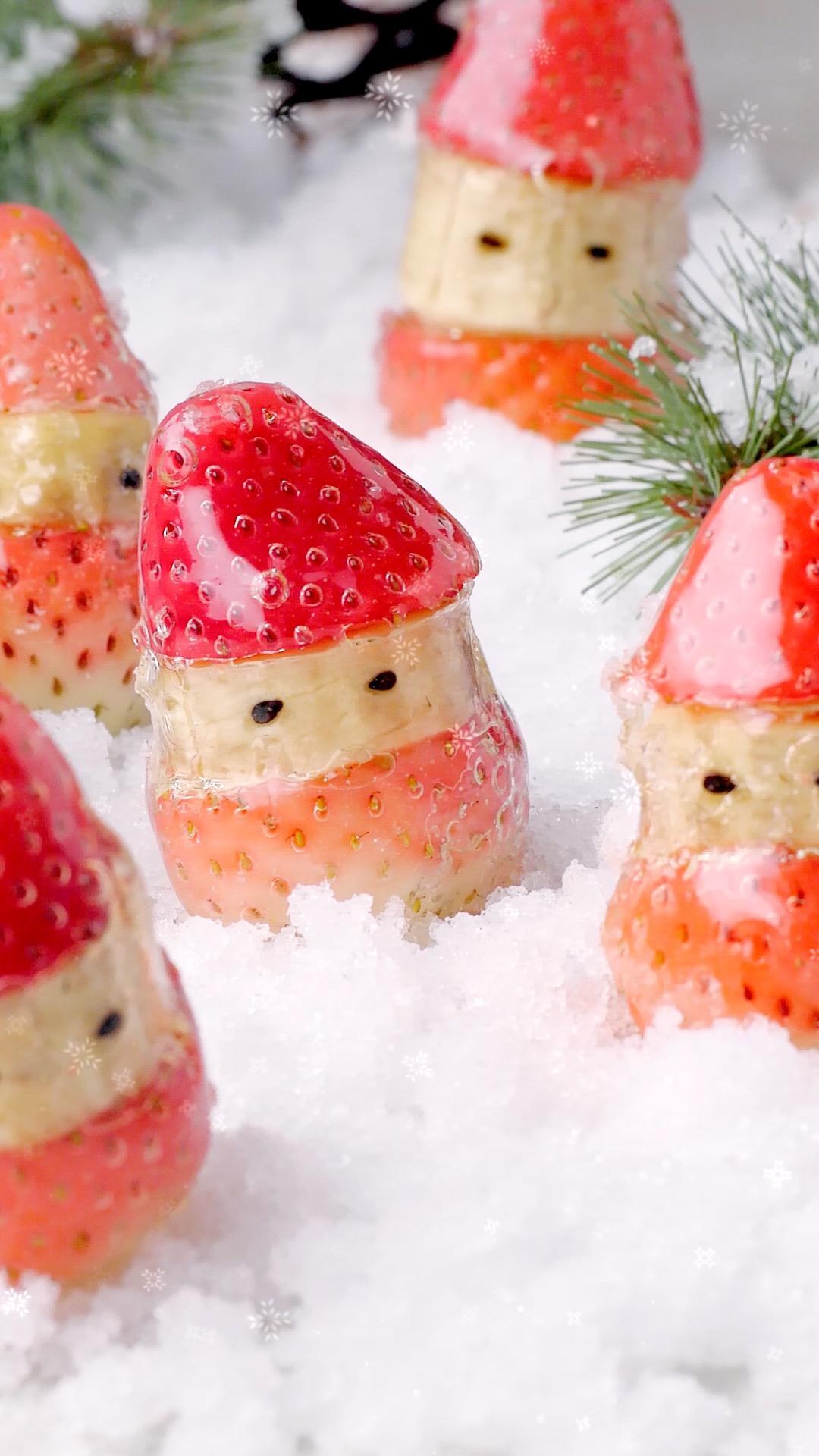 冰糖草莓雪人