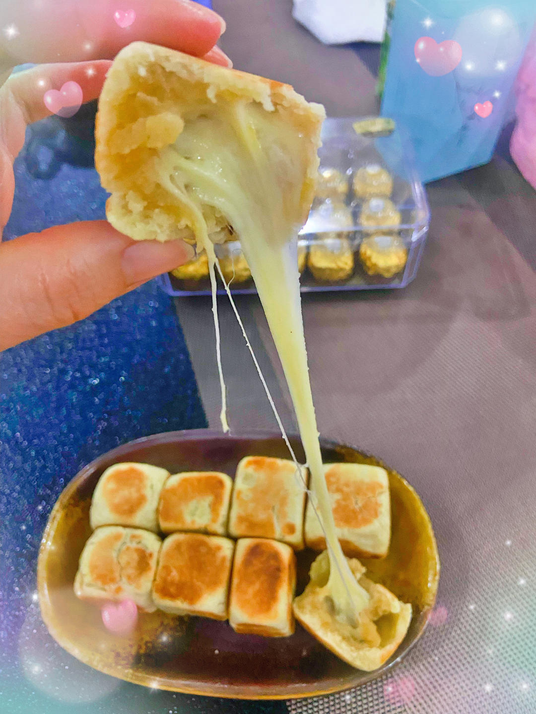 网红爆浆紫薯仙豆糕(低卡版)超长拉丝