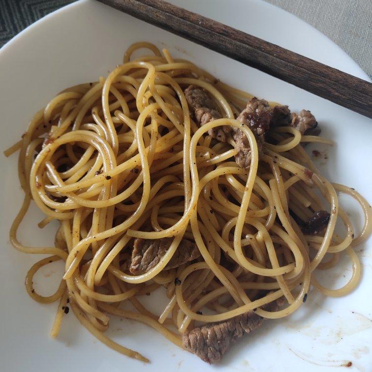 黑椒牛柳意面