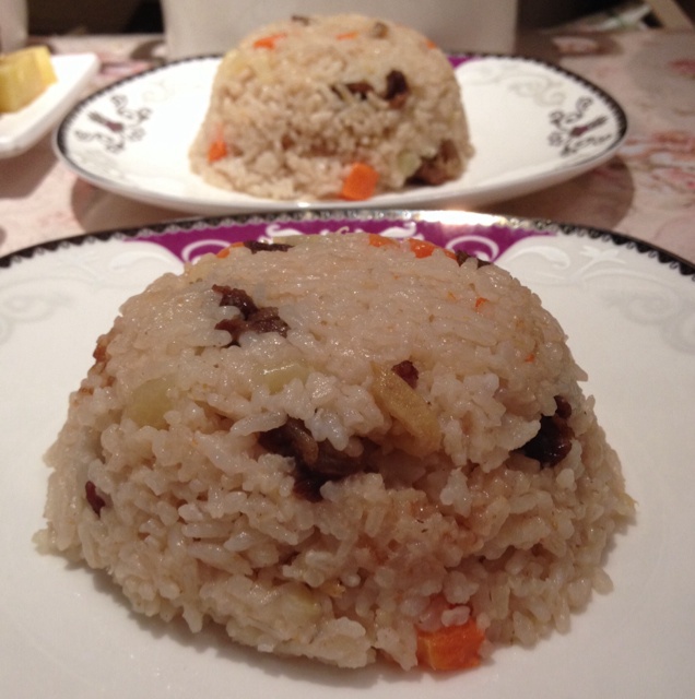 喷香羊肉焖饭