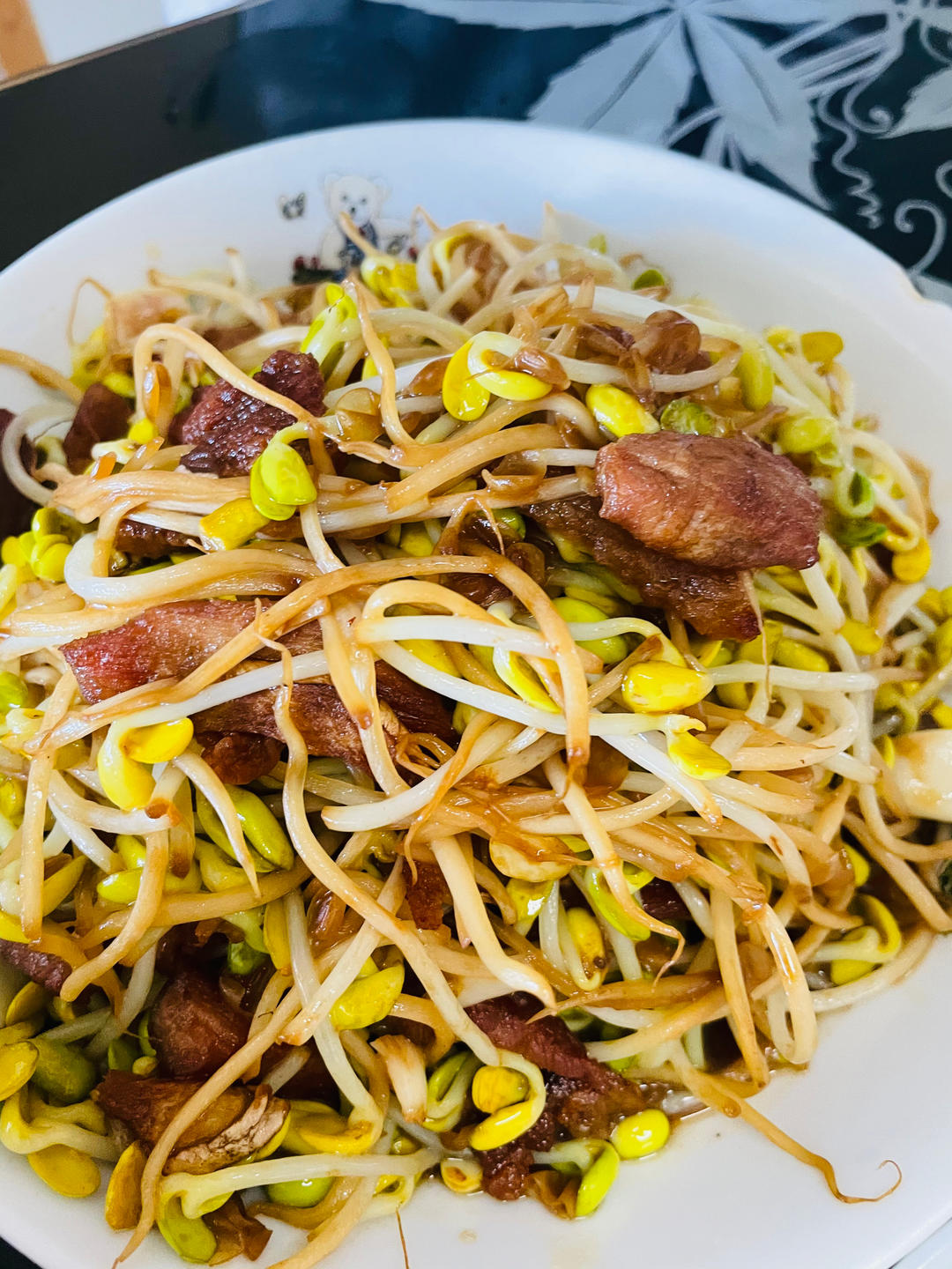 豆芽炒肉丝
