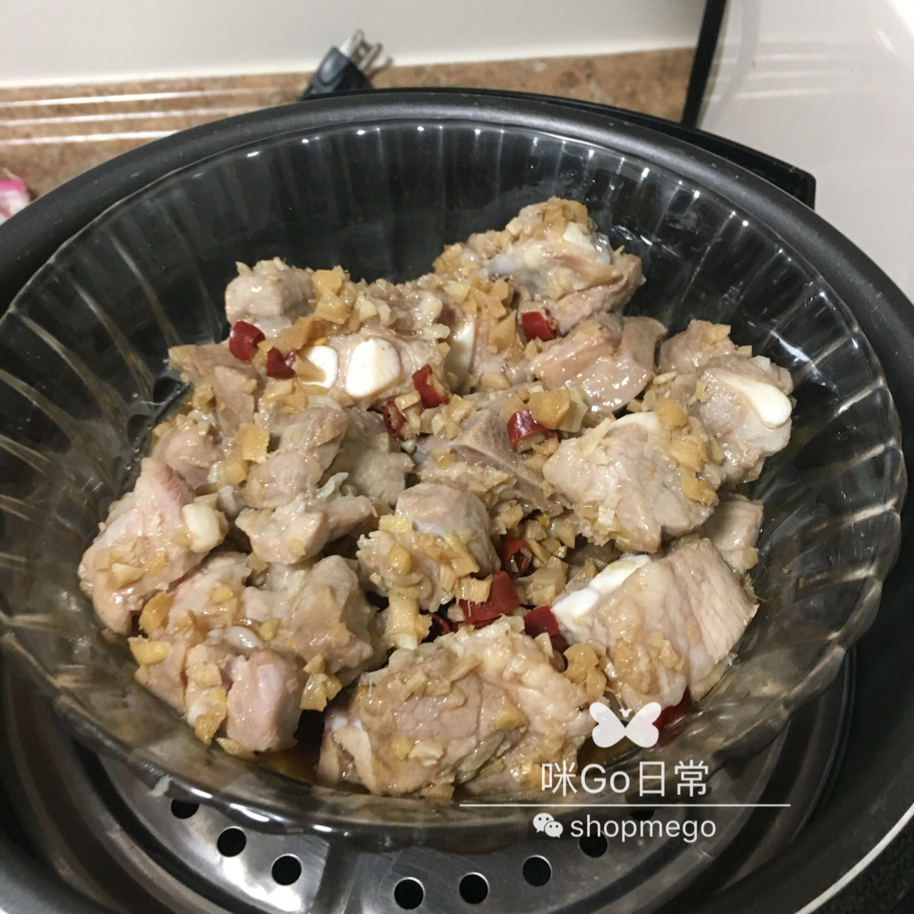 剁椒蒜蓉蒸排骨