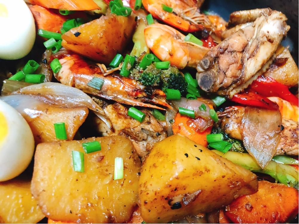 胖哥俩鸡翅明虾煲