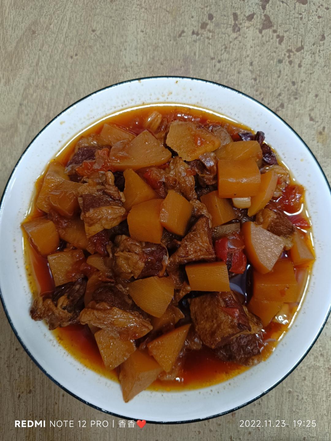 番茄土豆炖牛腩