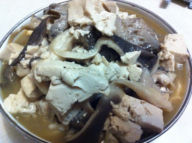 平菇（蘑菇）豆腐 （非汤！）