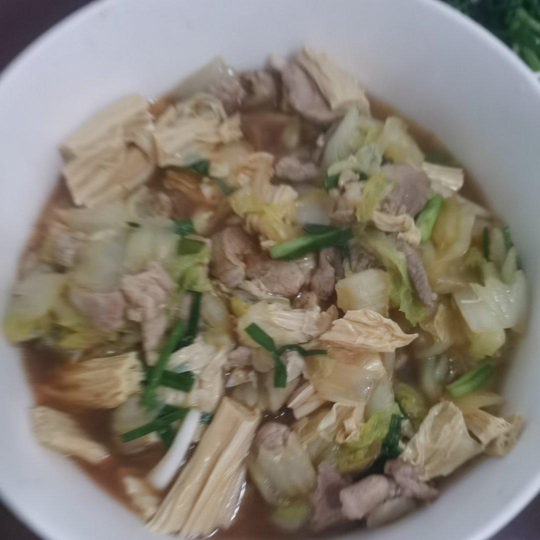 白菜腐竹煲