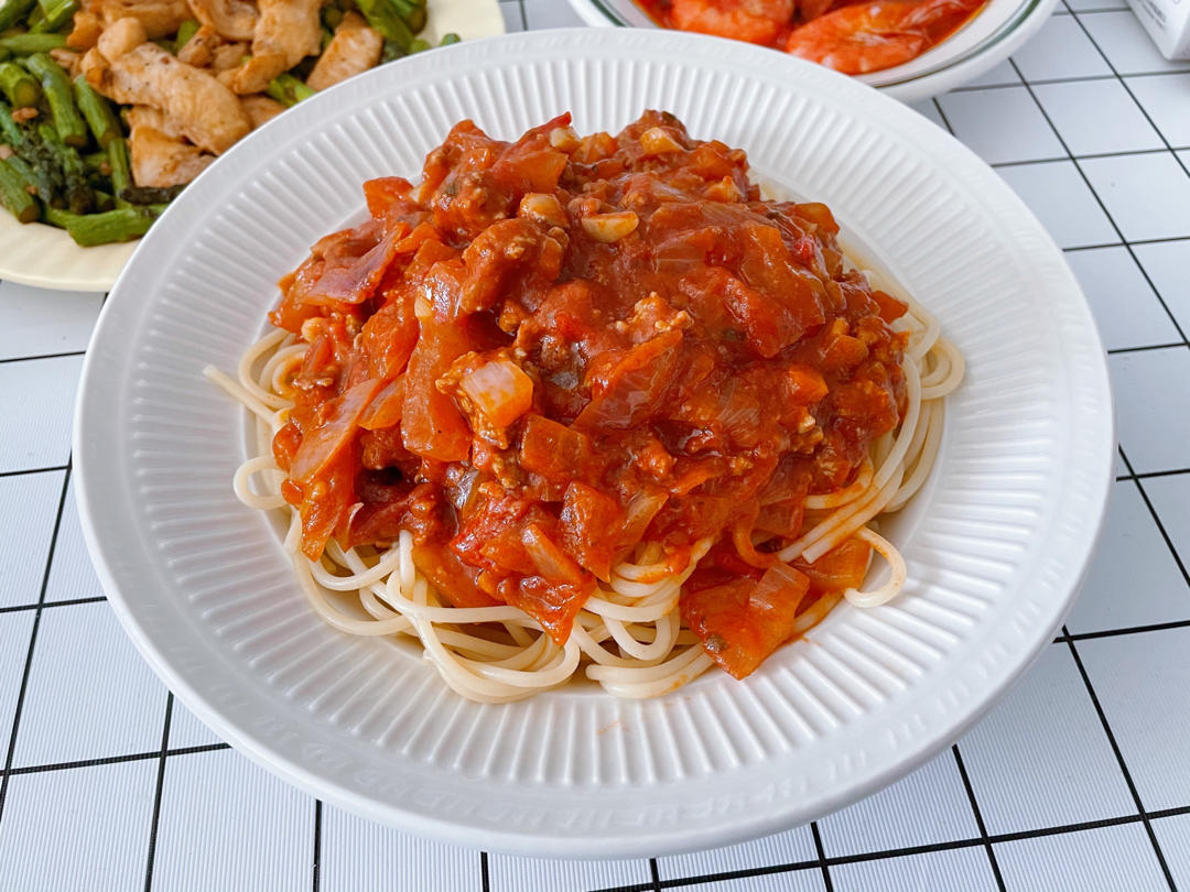 番茄肉酱意大利面