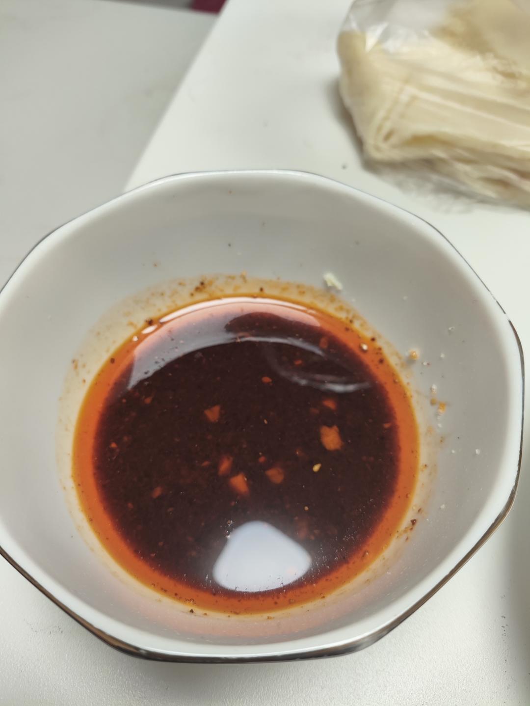 蒜水，软煎饼蘸