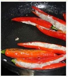 火红酿尖饺的做法 步骤2