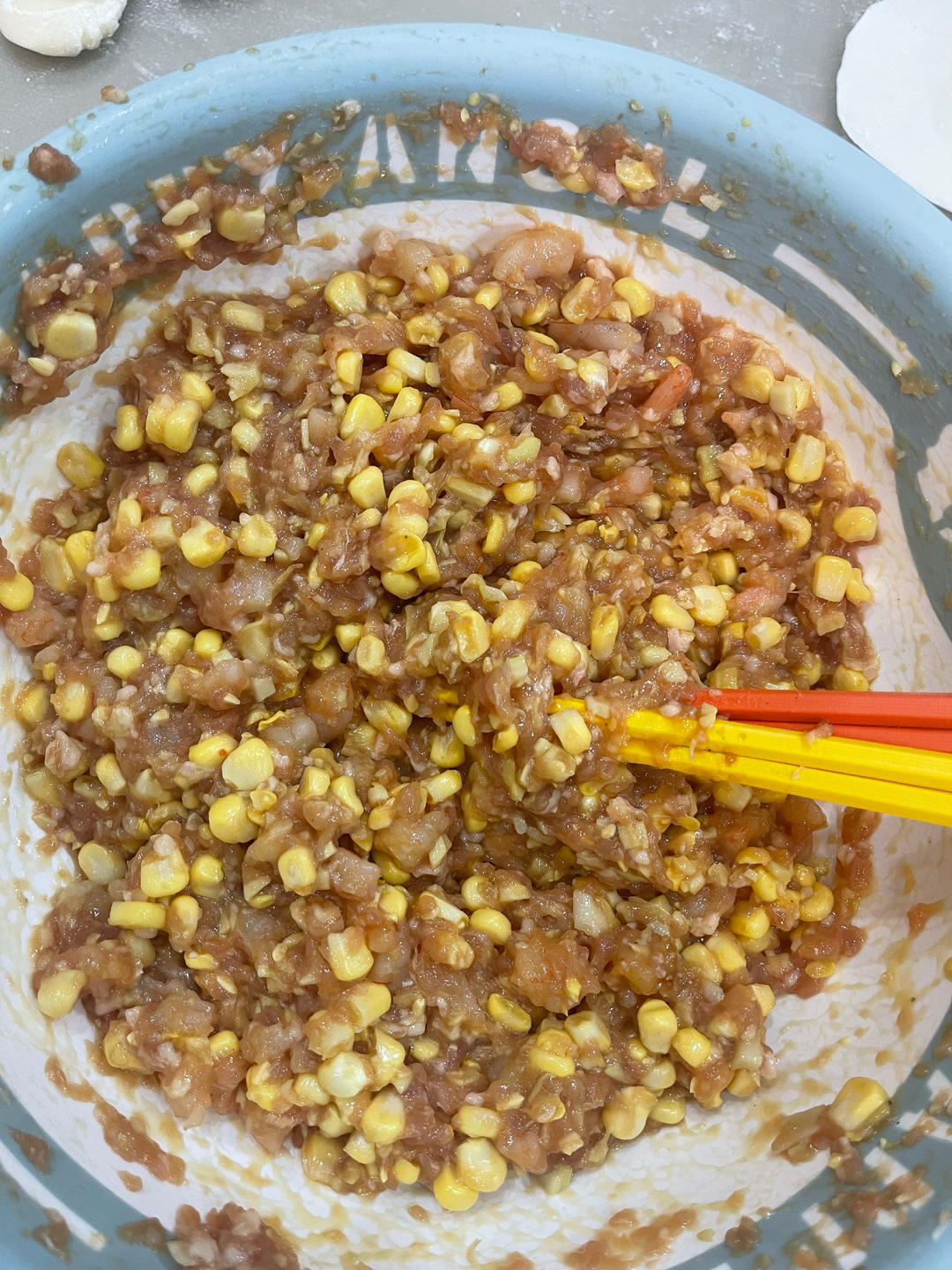 虾仁玉米猪肉饺子