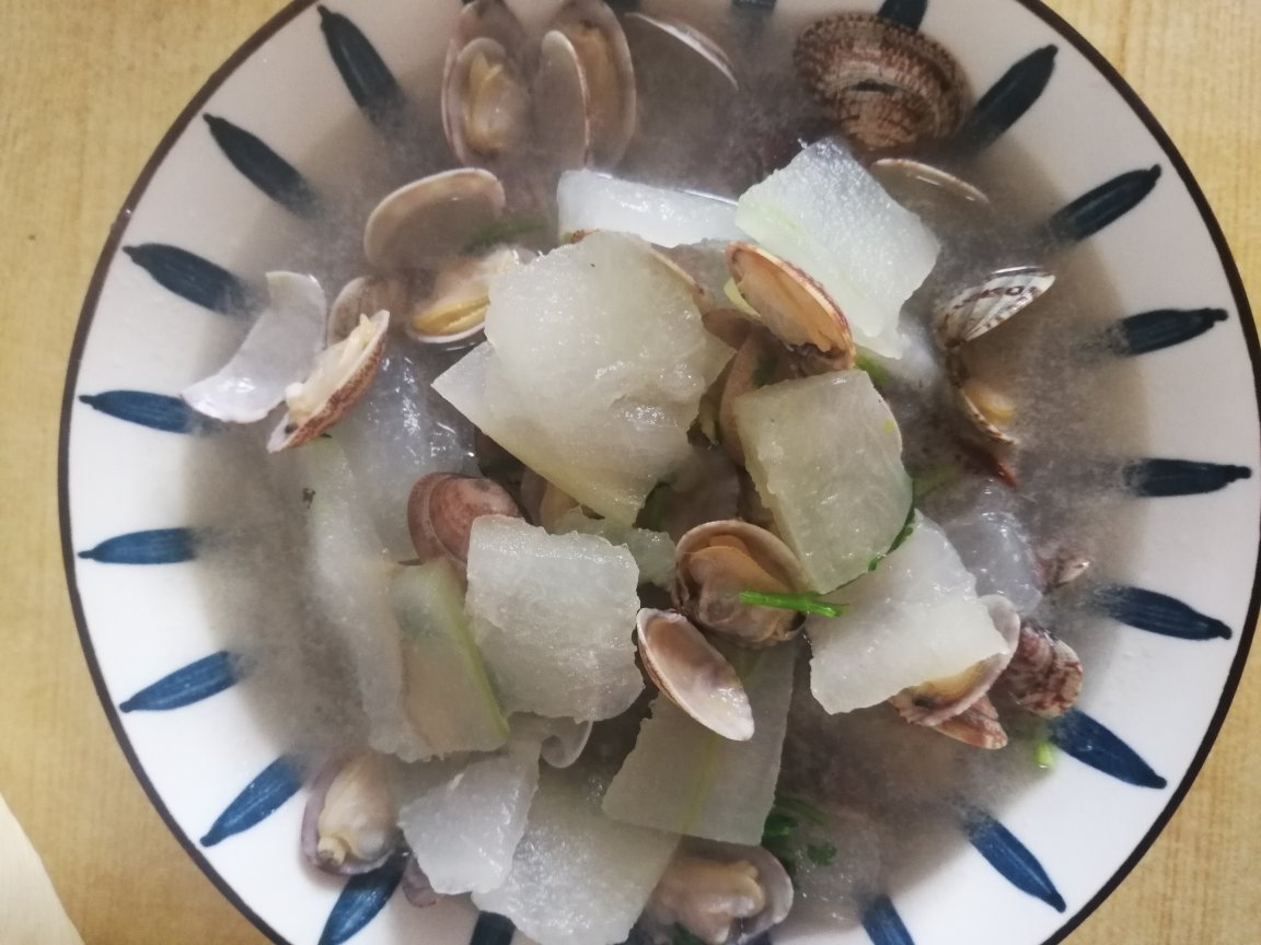 冬瓜蛤蜊汤，太鲜了！