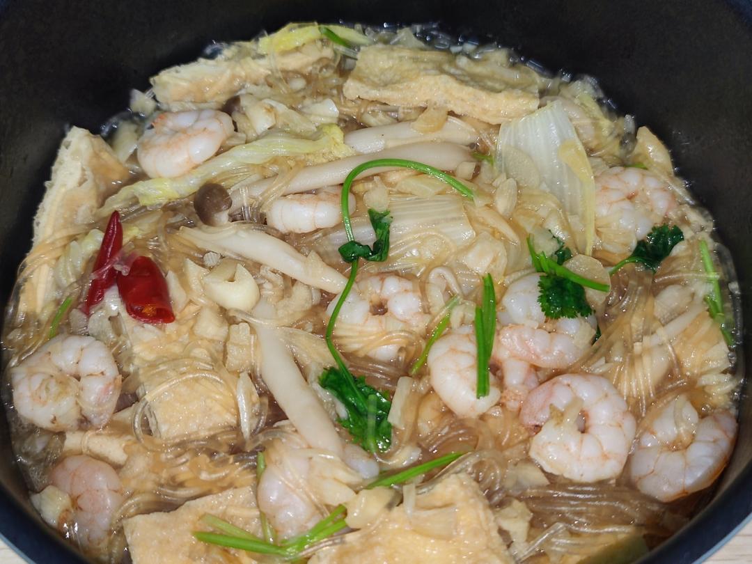 虾仁粉丝煲