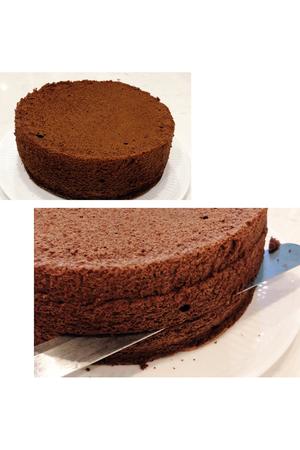 巧克力戚风蛋糕的做法 步骤17