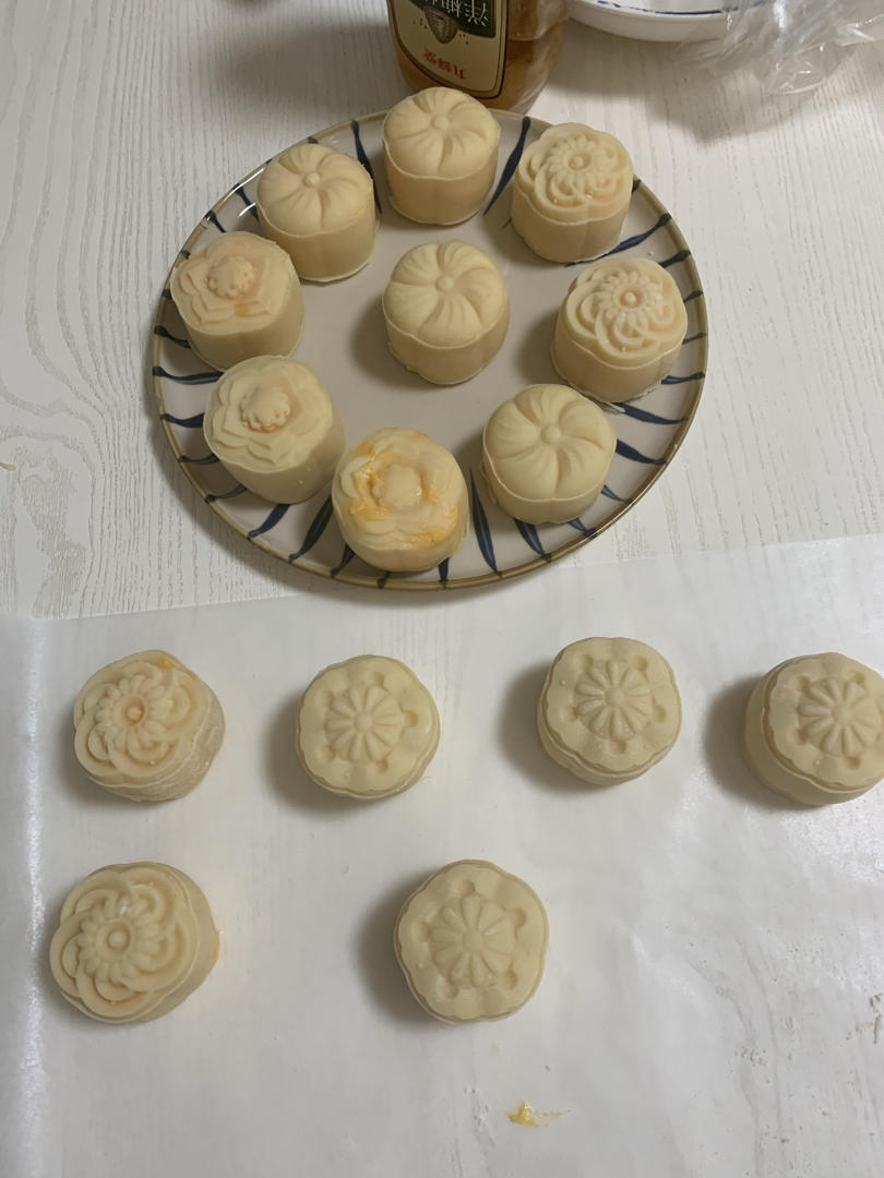 流心奶黄月饼（无吉士粉/转化糖浆版本）【曼食慢语】