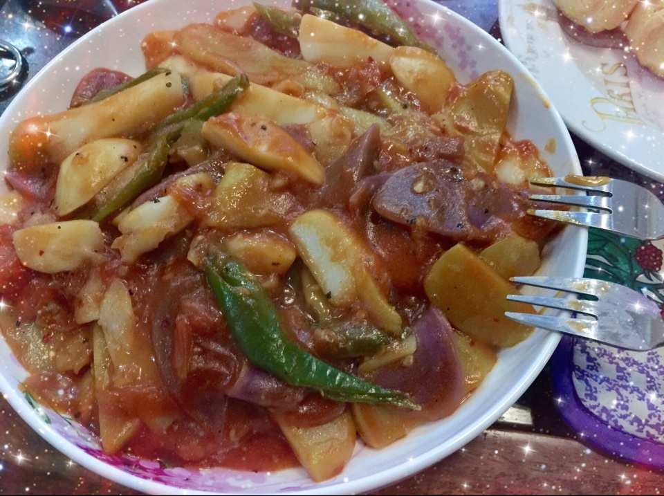 韩式辣酱炒年糕