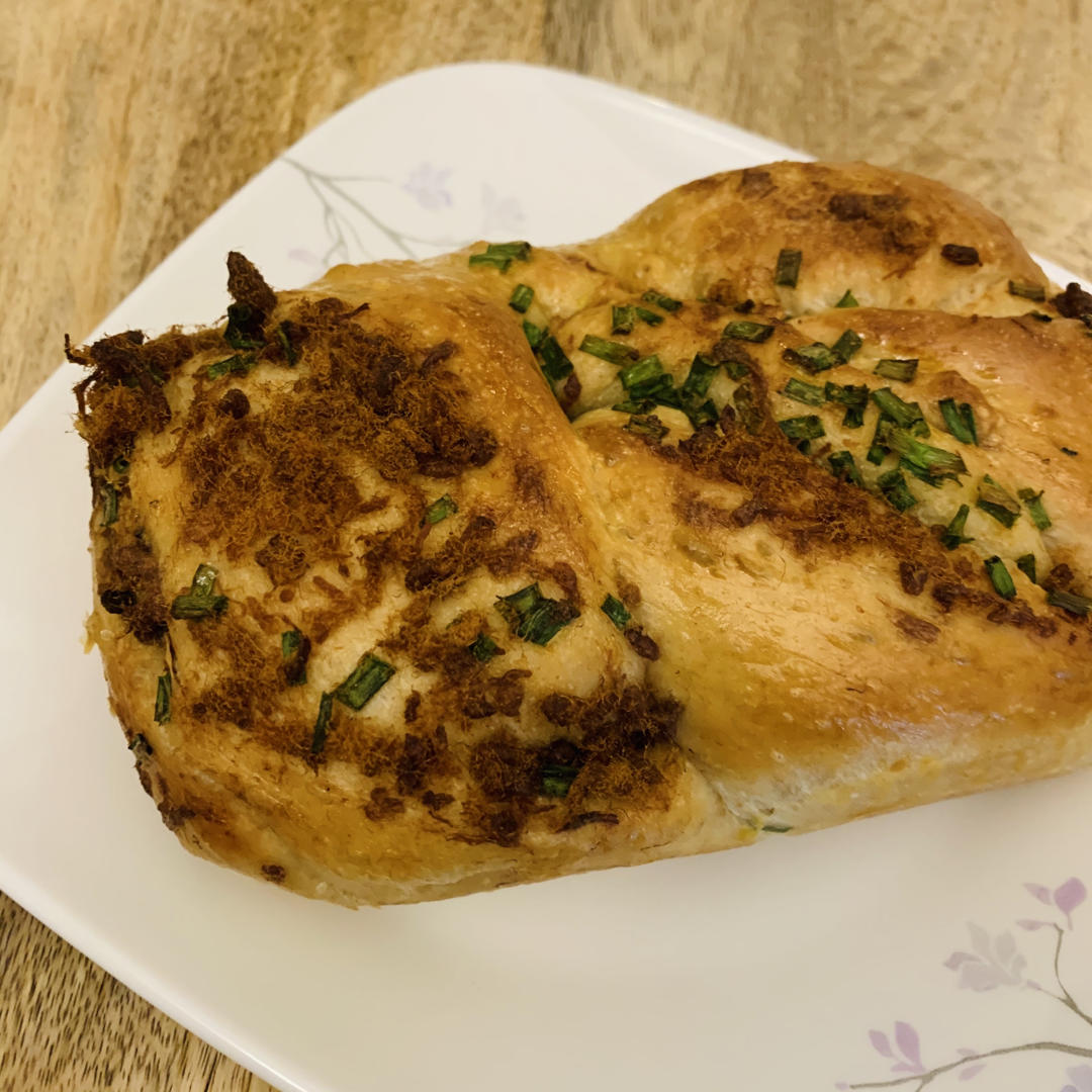 香葱肉松手撕吐司