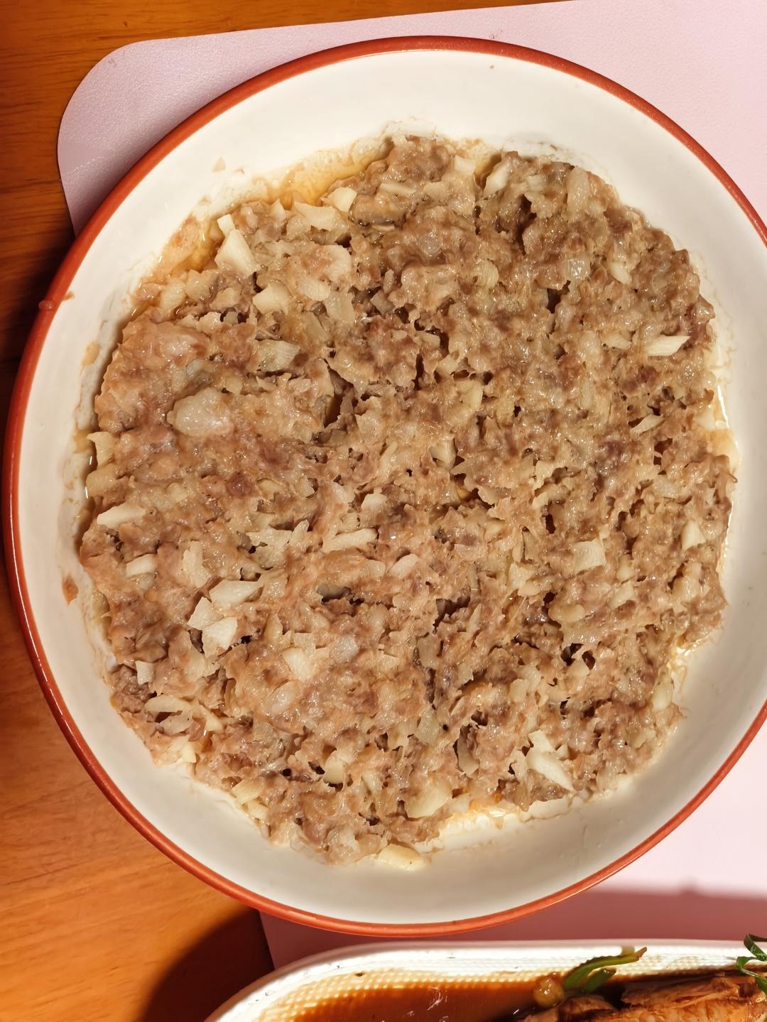 山药蒸肉饼