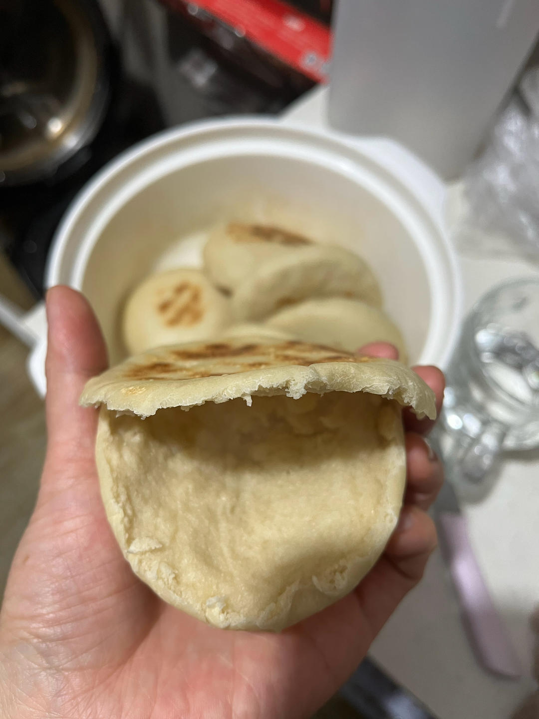 ✅0难度的空心火烧（空心馍，肉夹馍）