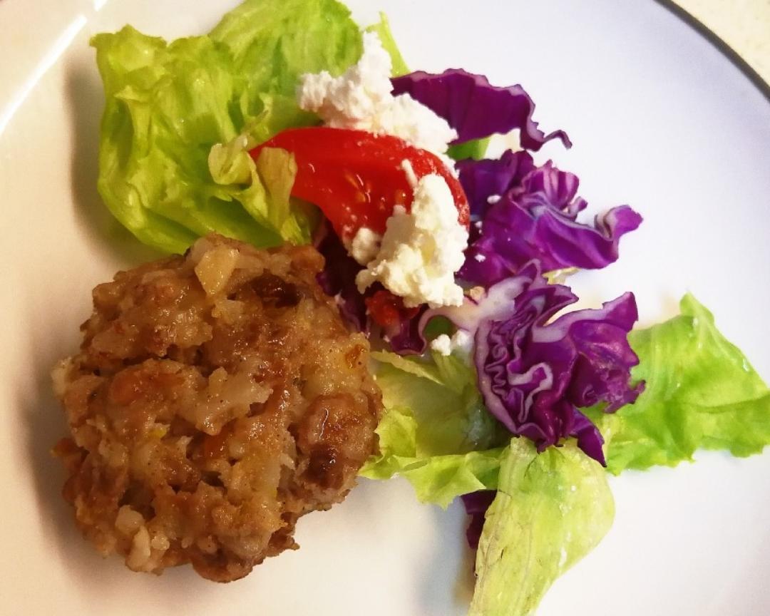 低碳简易备餐|汉堡猪肉饼 不加淀粉味道丰富有层次