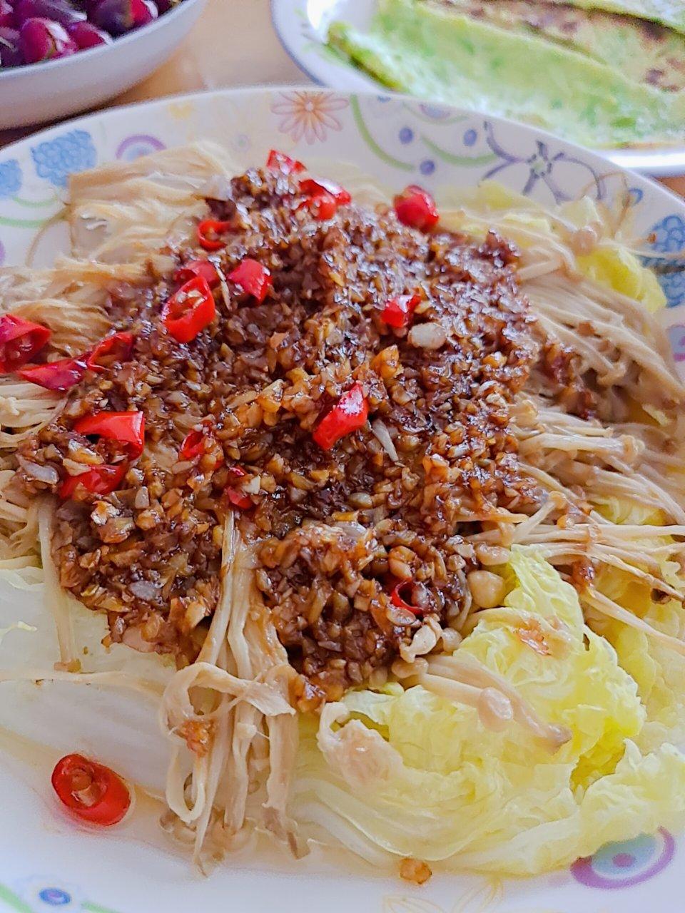 5分钟搞定‼️家常菜蒜香娃娃菜，巨好吃！
