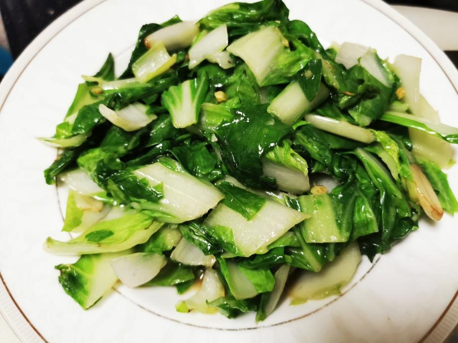 清炒奶白菜的做法