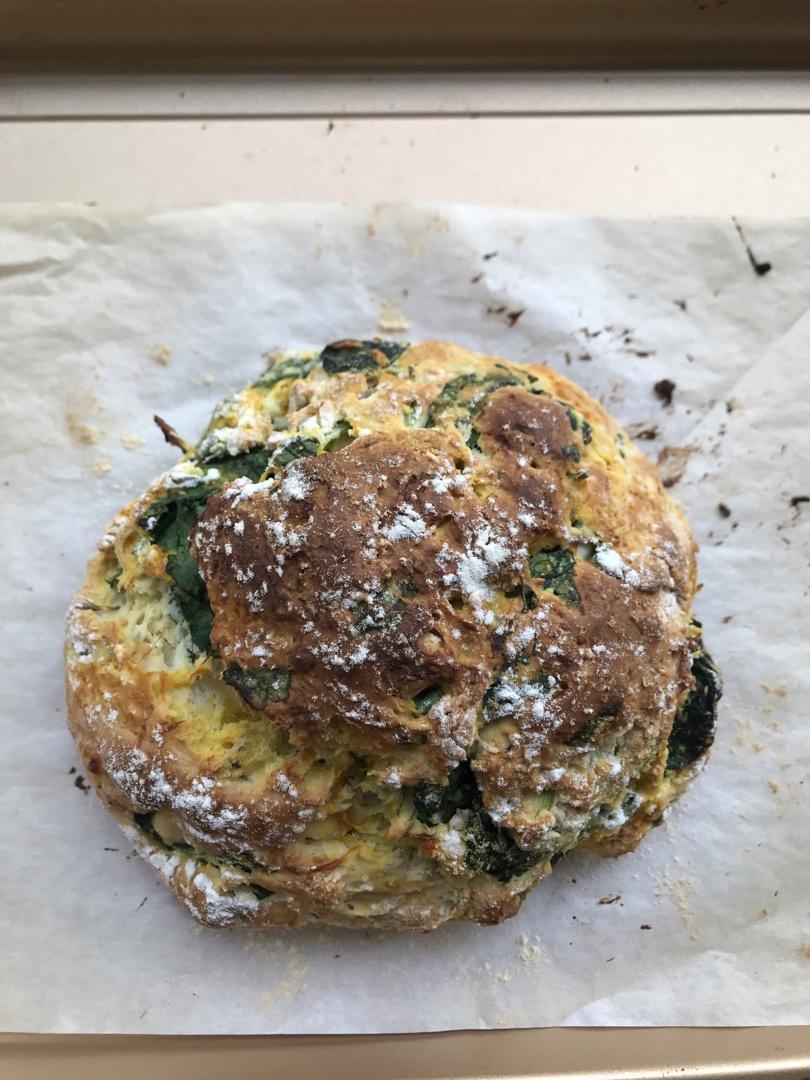 菠菜南瓜奶酪丹波面包丨健康·烘焙