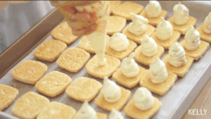 酥软馥郁的乳酪椰子三明治酥饼/烘焙视频饼干篇8的做法 步骤47