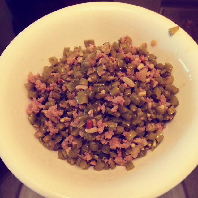 酸豆角肉沫